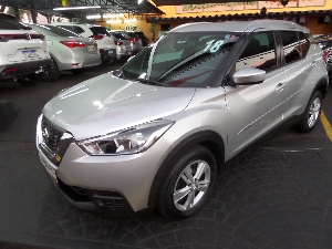 KICKS  S.. CVT 1.6 FLEX 2018 Completa, Automática, Airbag, Abs, Som Midia, Alarme, Cor Prata, Camera de Ré, Pneus Bons, Conservada